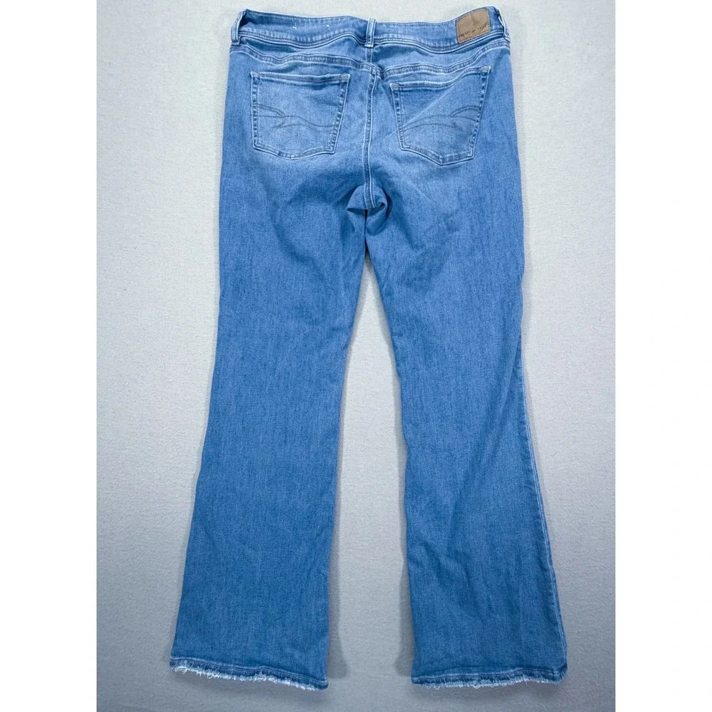 American Eagle Womens Kick Boot Regular Blue Ne(x)t Level Stretch Jeans 14